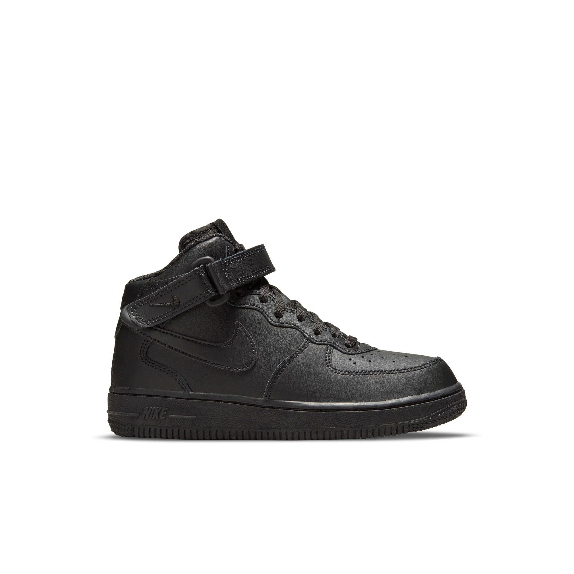 Nike Air Force 1 Mid Le Black Preschool Boys Shoes Size 13